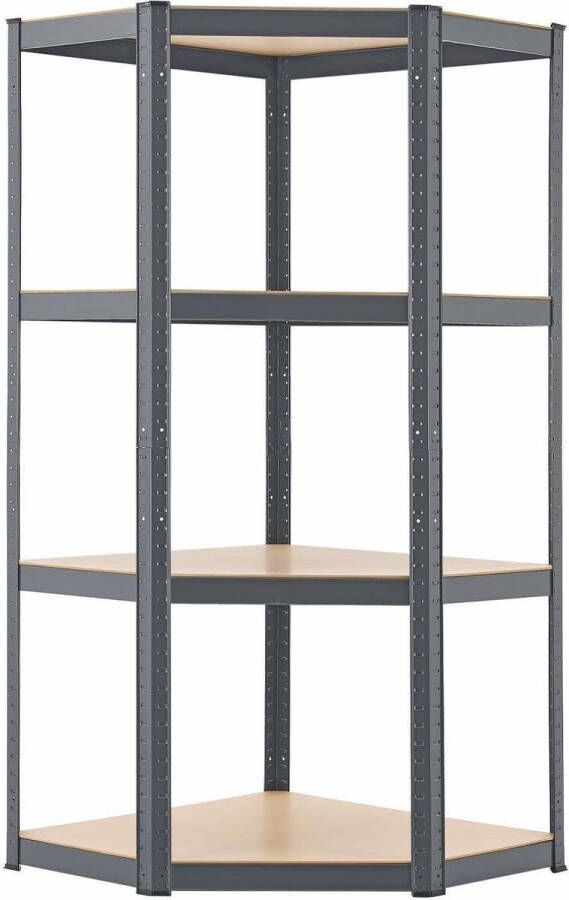 Juskys Stellingkast opbergrek Corner Easy 160 x 75 x 75cm