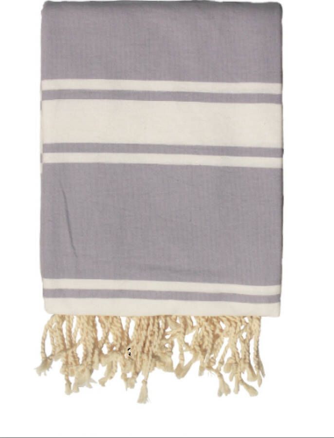 Just a Joy Strandkleed Hamamdoek Extra Large Lavendel kleur gestreept