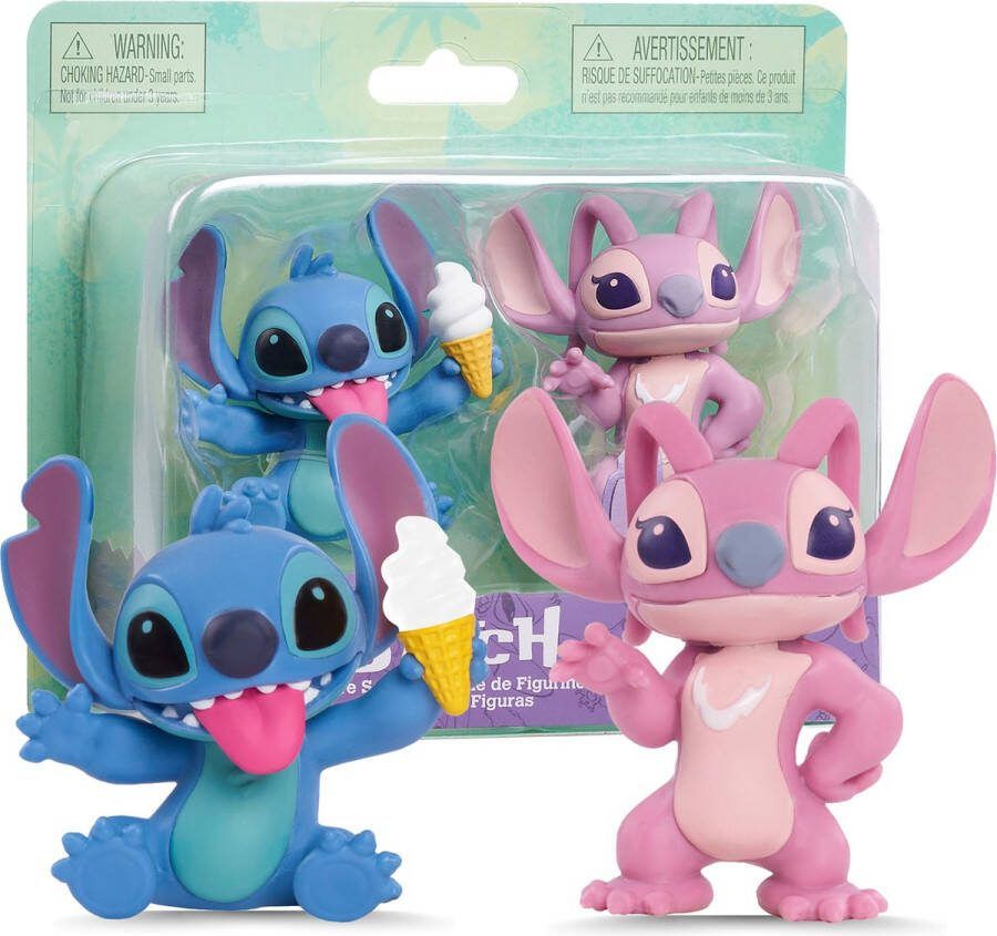Just Play Disney Stitch 2 Speelfiguren Angel & Stitch