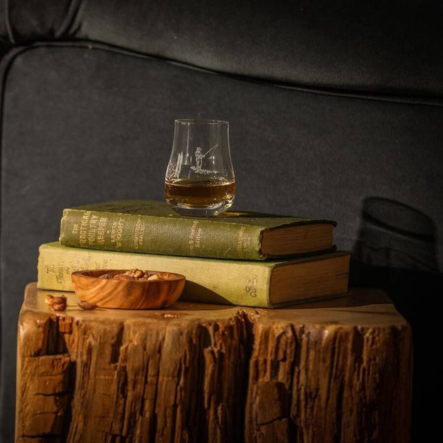 Just Slate Company Whiskyglas Proefglas Sportvissen Glas With love from Scotland