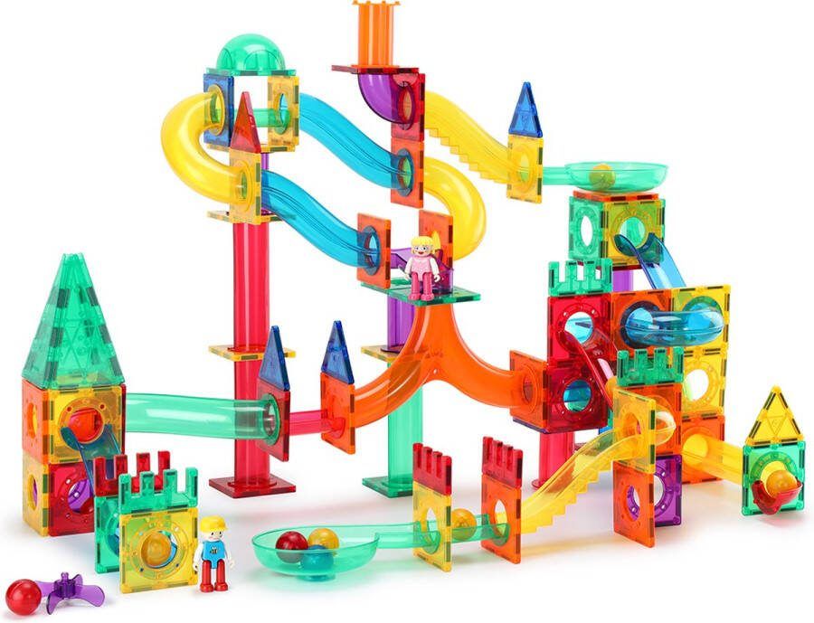 JUST23 Magnetic Tiles Knikkerbaan Magnetische Speelgoed Marble Run 200 stuks Educatief & Constructie Speelgoed KBKG80