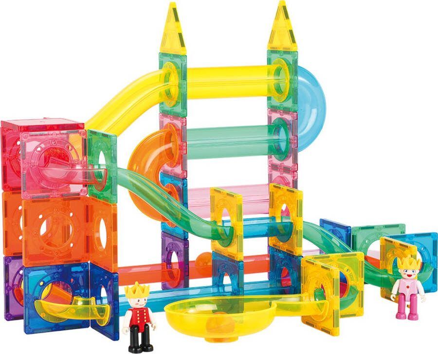 JUST23 Magnetic Tiles Knikkerbaan Magnetische Speelgoed Marble Run 80 stuks Educatief & Constructie Speelgoed KBKG80