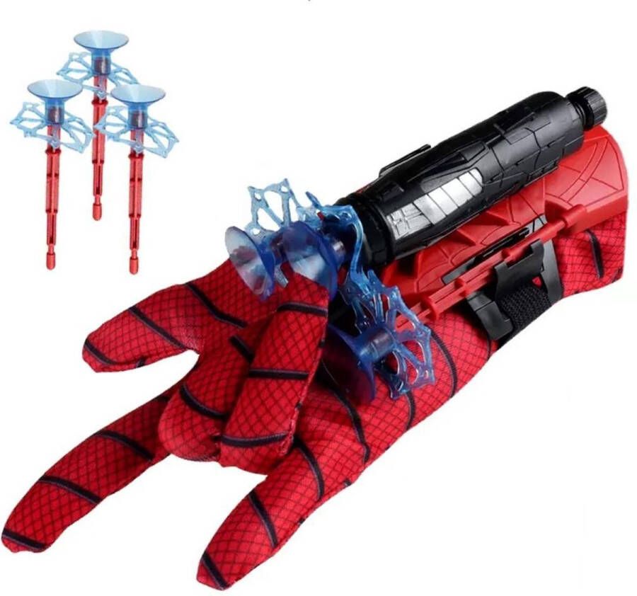 JUST23 Web Shooter gebaseerd op Spiderman Speelgoed handschoen Launcer Speelgoed Incl. 3 pijlen