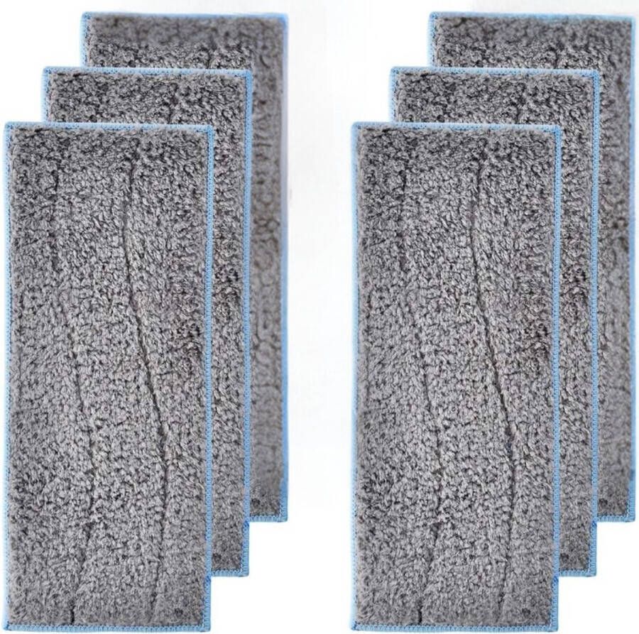 JustValue 6 Dweil pads geschikt voor iRobot Braava Jet M6 Voor Nat Dweilen Gechikt voor de M6134 Luxe Dweilpads Dweilrobot Microfiber Microvezel Dweil Doekjes Pads Set Dweildoeken Nat Dweilen