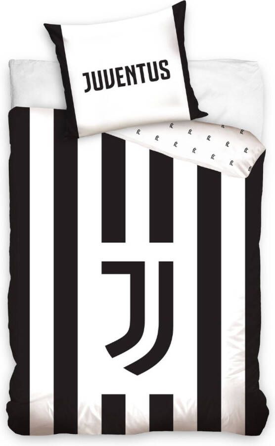 Juventus Dekbedovertrek 140 X 200 Cm 60 X 70 Cm Katoen Zwart wit