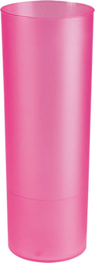 Juypal Hogar Juypal longdrink glas 6x roze kunststof 330 ml herbruikbaar Drinkglazen