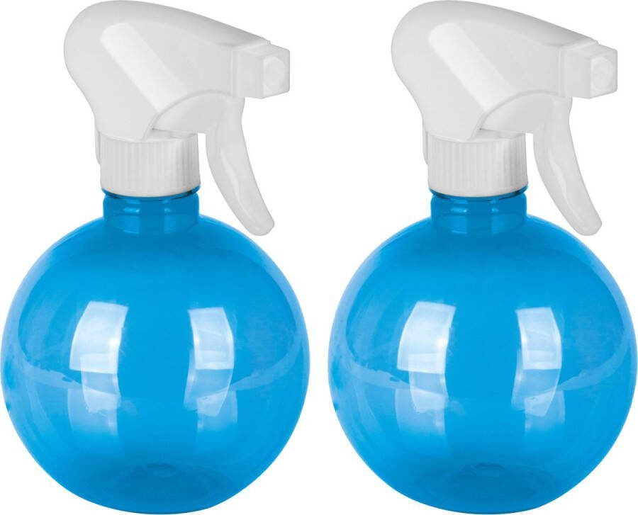 Juypal Hogar Juypal Plantenspuit Waterverstuiver 2x wit blauw 400 ml kunststof sprayflacon