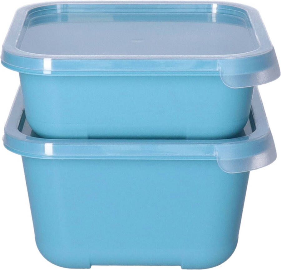 Juypal Hogar Juypal Vershoudbakjes nestbaar 5 delig BPA vrij meal prep 5x maten Blauw luchtdicht herbruikbaar