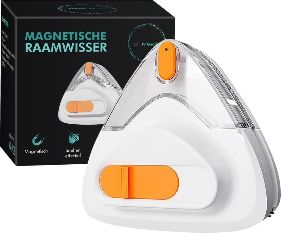 JV Goods Magnetische Raamwasser Enkel en Dubbel Glas Magnetische Ramenwisser Ruitenreiniger Gratis E-Book