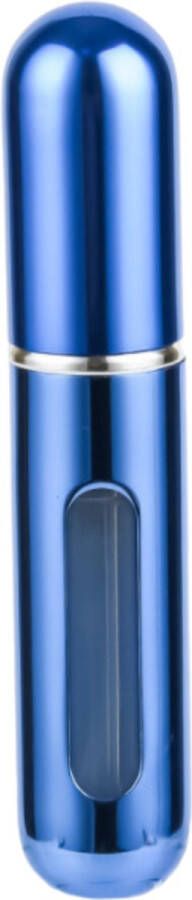 JVS Products Mini Parfum Flesje Navulbaar 5 ml Reisflesje Parfumverstuiver Glanzend Blauw