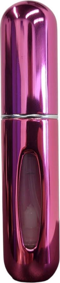JVS Products Mini Parfum Flesje Navulbaar 5 ml Reisflesje Parfumverstuiver Glanzend Roze