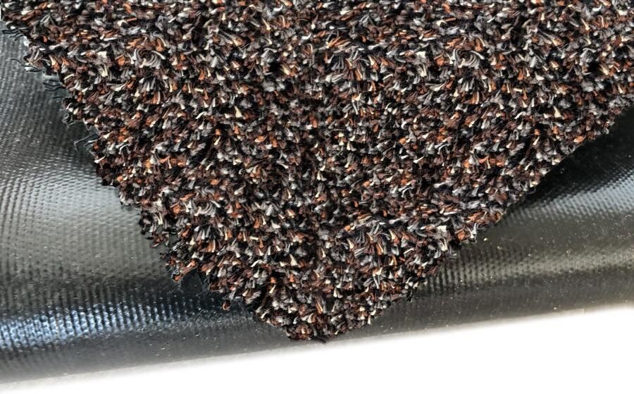 JYG binnen Deurmat Loper KATCOT bruin antraciet 100x250cm droogloopmat drooglooploper antislip machine wasbaar ingangloper