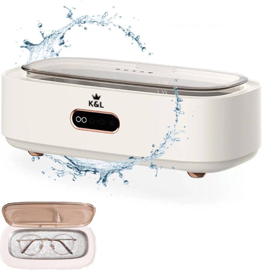 K&L Luxe Ultrasoon Reiniger Reinigingsapparaat voor Sieraden en Brillen Ultrasone Ultrasonic Cleaner 300ml