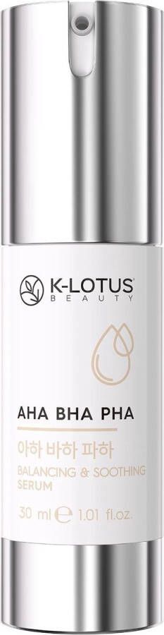 K-Lotus Beauty Huidherstellend en Dode Huidcellen Reinigend Evenwicht Herstellend & Kalmerend AHA BHA PHA Gezichtsserum 28 ML