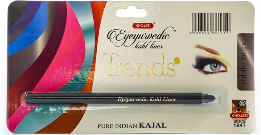 K-Veda Eyeyurvedic Kohl Liner Trends Subtle Taupe Kleur Eyeliner Infused with Pure Cows Ghee & Organic Coconut Oil Eyeliner Pen for a Lustrous Bold Look Calms and Relaxes Stressed Eyes Elevate Your Eye