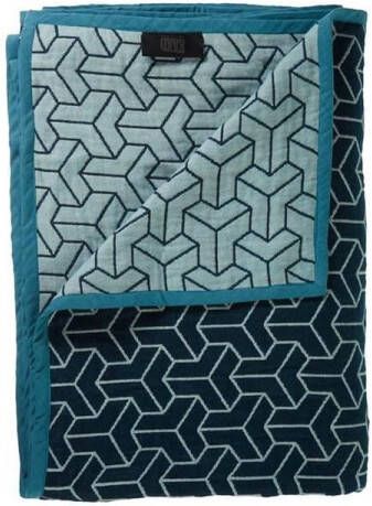 KAAT Amsterdam Metro Plaid 180x260 cm Blauw