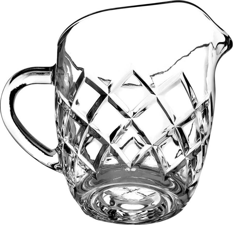 KADAX Melkkannetje van glas melkkan met handvat slagroompot saus kleine glazen kan voor melk room saus koffie eenvoudig te reinigen transparant (200 ml ruiten)