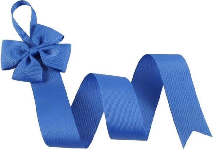 Lint met Strik voor haarclips op te hangen – Donker Blauw