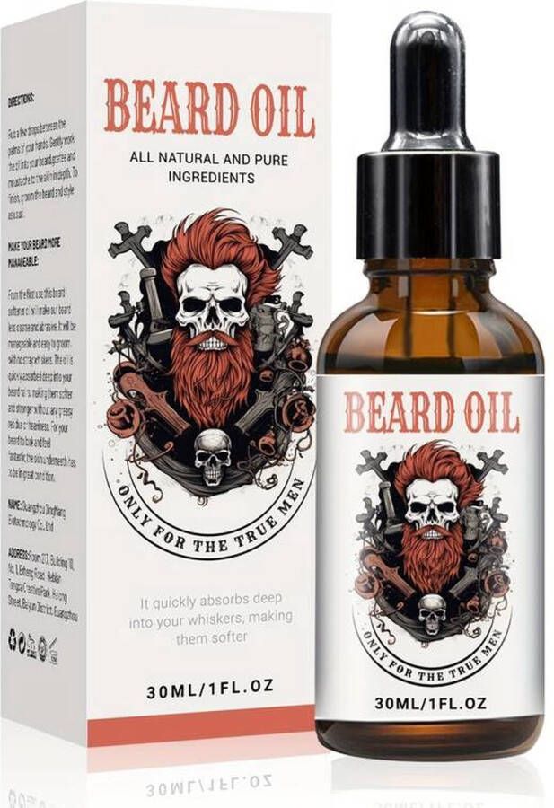 Kahil Baardolie 30 ML – Baardbalsem – Baardgroei Stimuleren – VEGAN Baardgroei Serum