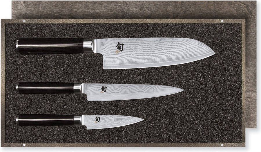 KAI Messenset Shun Classic (Officemes + Universeel Mes + Santoku Mes) 3-delig DMS-310