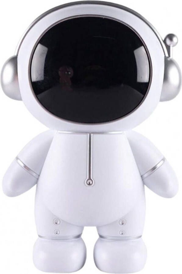 KAIDELI Spaarpot Astronaut wit zilver 25 cm Hoog