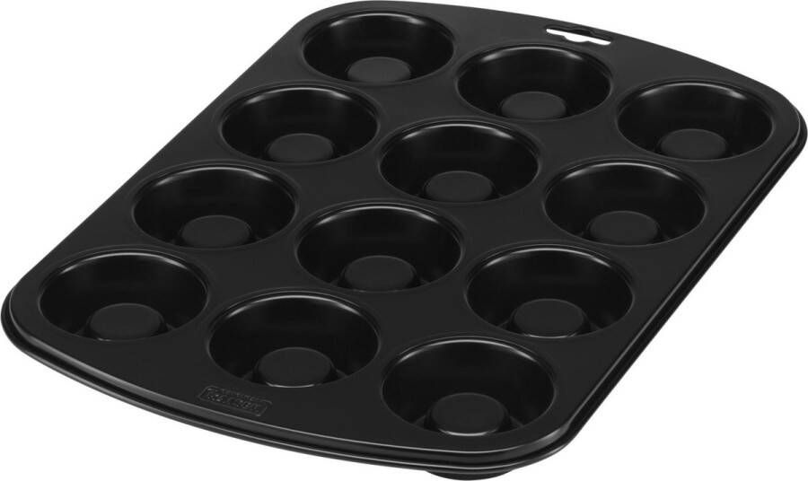 Kaiser 2300646381 Inspiration Muffinbakvorm 38x27x3 cm Zwart