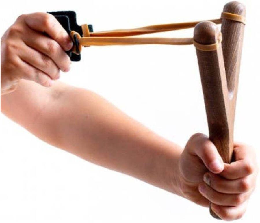 Kalid Medieval Toys Katapult met kurken ballen Speelgoedwapen Houten katapult Houten speelgoed slingshot