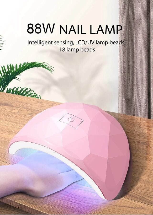 Kalitex Nageldroger Kalitech 80 Watt UV LED USB Manicure Nagellamp Roze