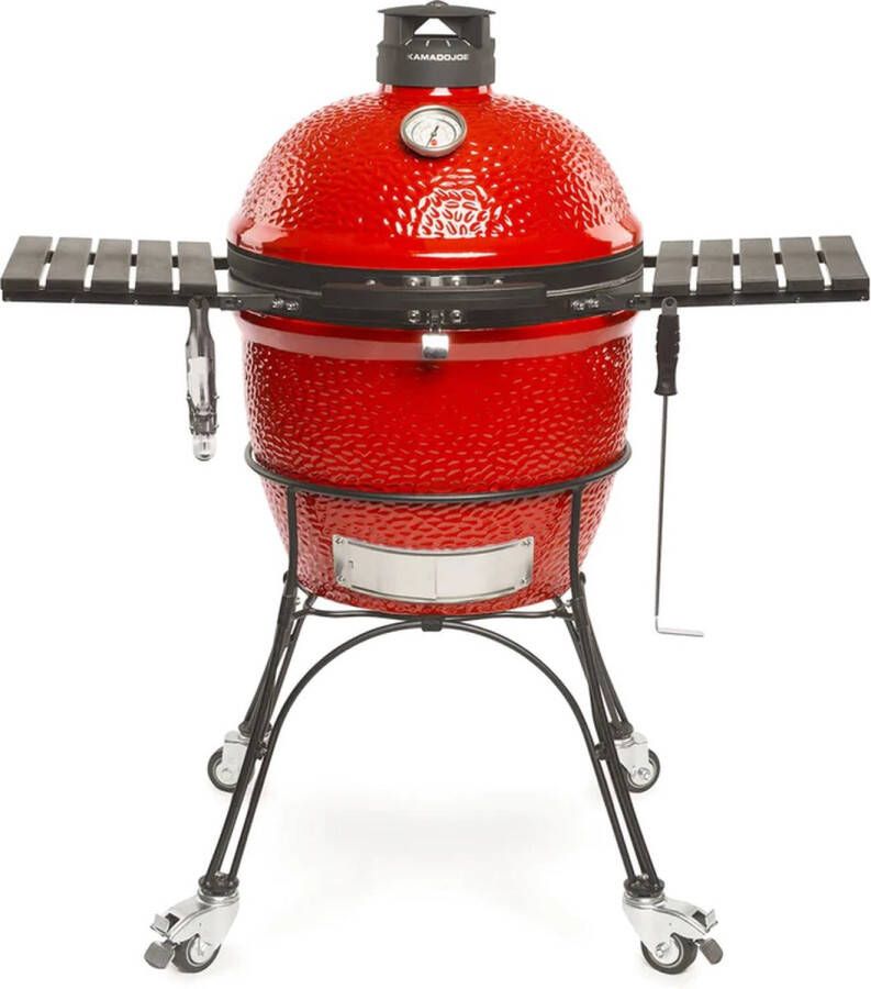 Kamado Joe Classic 2 Houtskoolbarbecue met onderstel en zijtafels Geleverd met zak houtskool en aanmaakhoutkrullen Inclusief levering aan huis