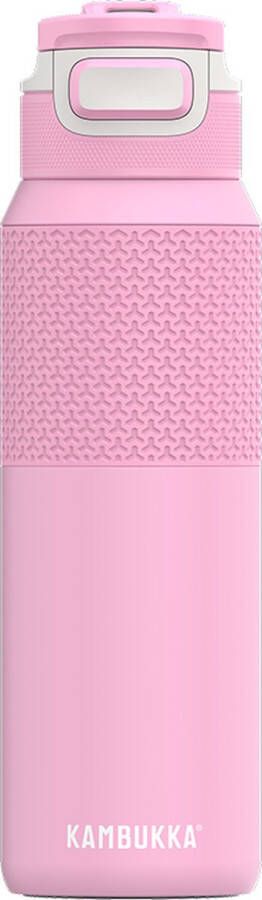 Kambukka Elton geïsoleerde waterfles 1L Pink Ambition met 3-in-1 lid en makkelijke reiniging drinkfles