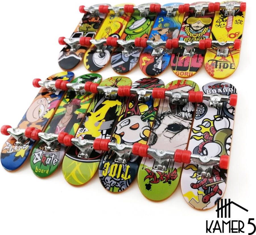 Kamer 5 Vinger Skateboard PRO Aluminium Mini Skateboard Fingerboard Vingerboard Set 10 Stuks