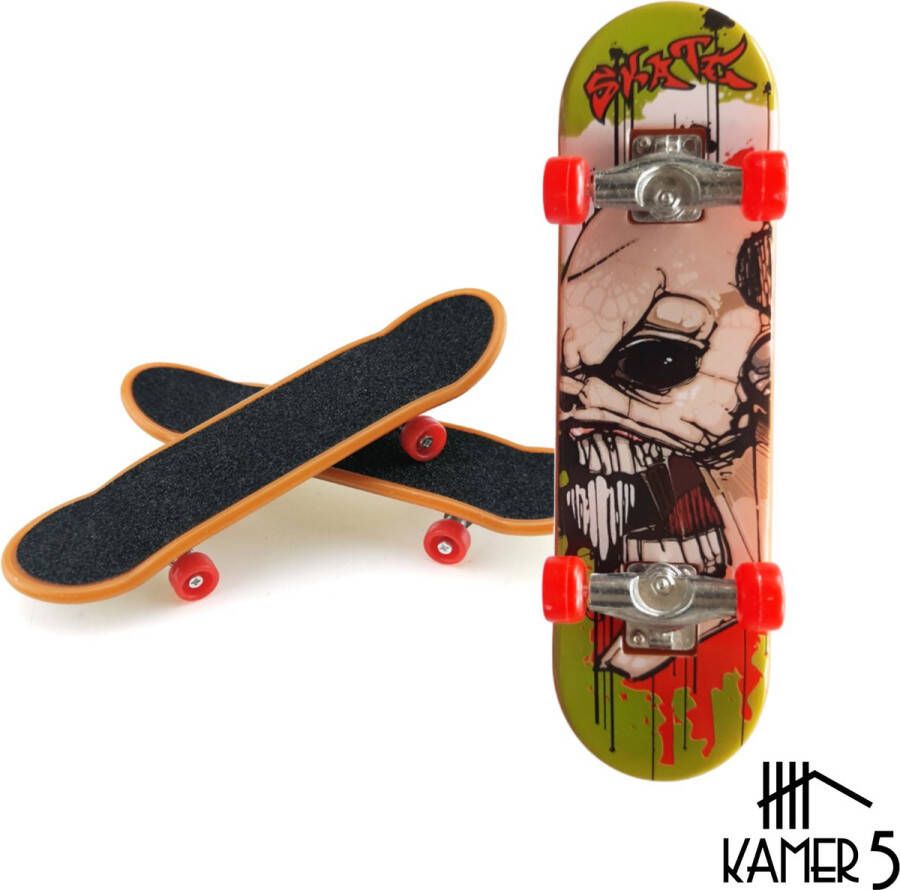 Kamer 5 Vinger Skateboard PRO Aluminium Mini Skateboard Fingerboard Vingerboard Skull