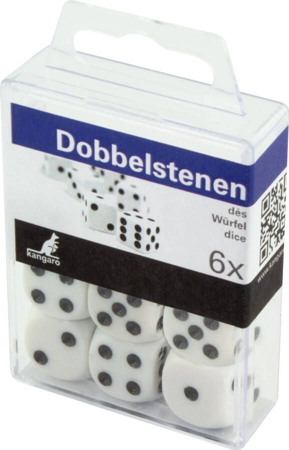 Kangaro dobbelstenen set 6 stuks K-523009