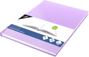 Kangaro dummyboek A4 pastel violet 160 blanco pagina's hard cover K-5354