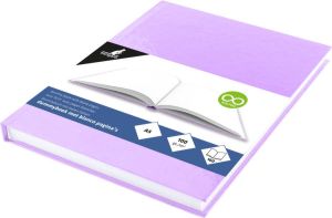 Kangaro dummyboek A5 pastel paars 160 blanco pagina's hard cover K-5355