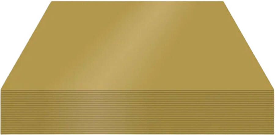 Kangaro Fotokarton goud zijde- glans 50x70cm 300gr pak 25 vel