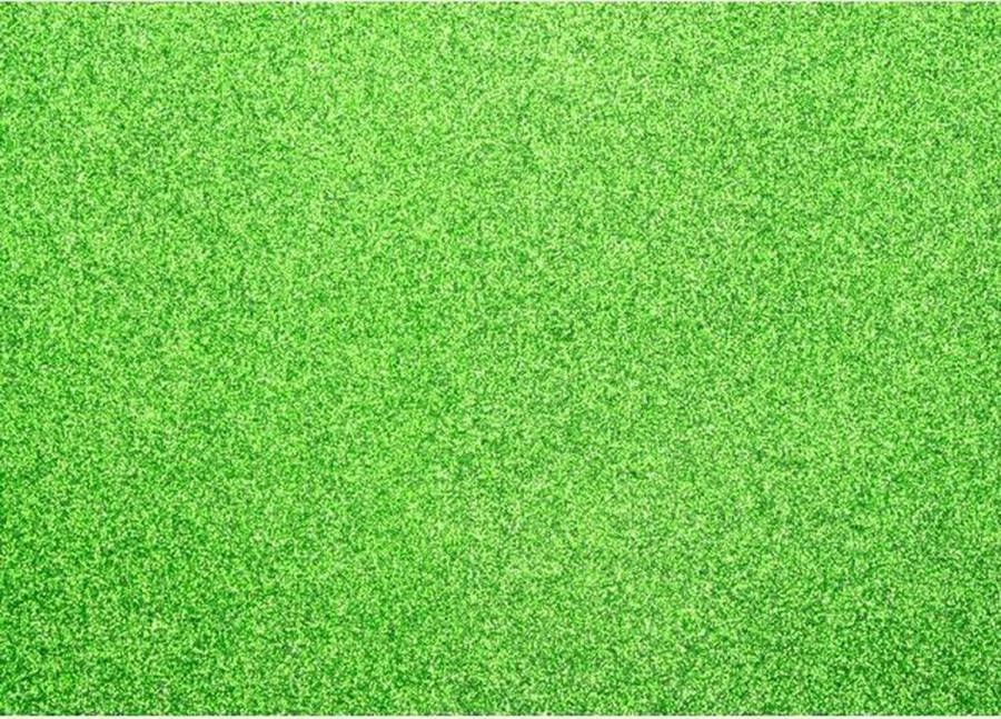 Kangaro Glitterkarton Gras groen 50x70cm pak 10 vel 300 g