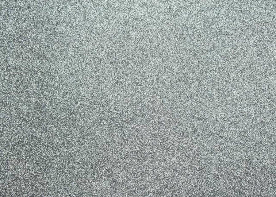 Kangaro Glitterkarton Platinum grijs 50x70cm pak a 10 vel