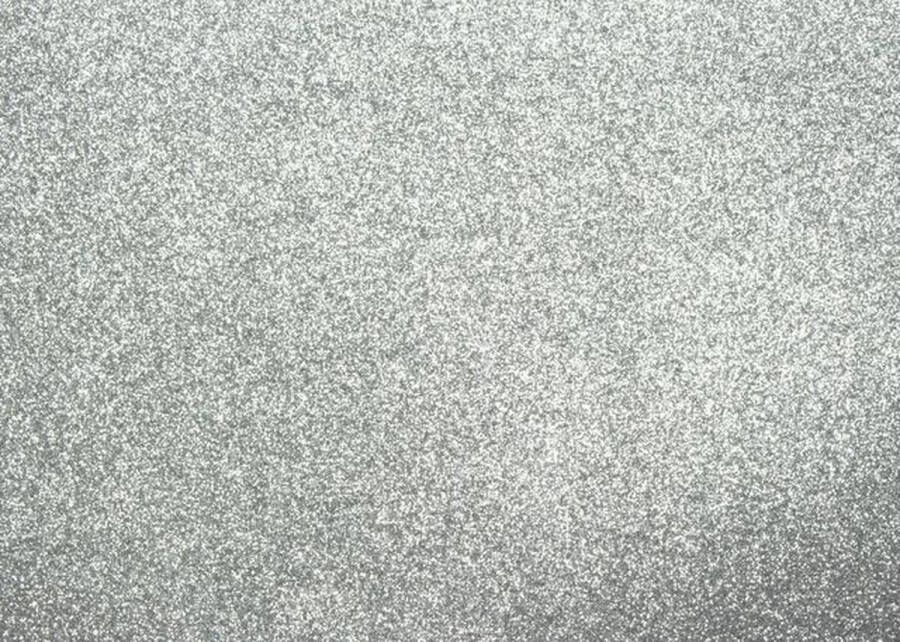 Kangaro Glitterkarton zilver 50x70cm pak a 10 vel