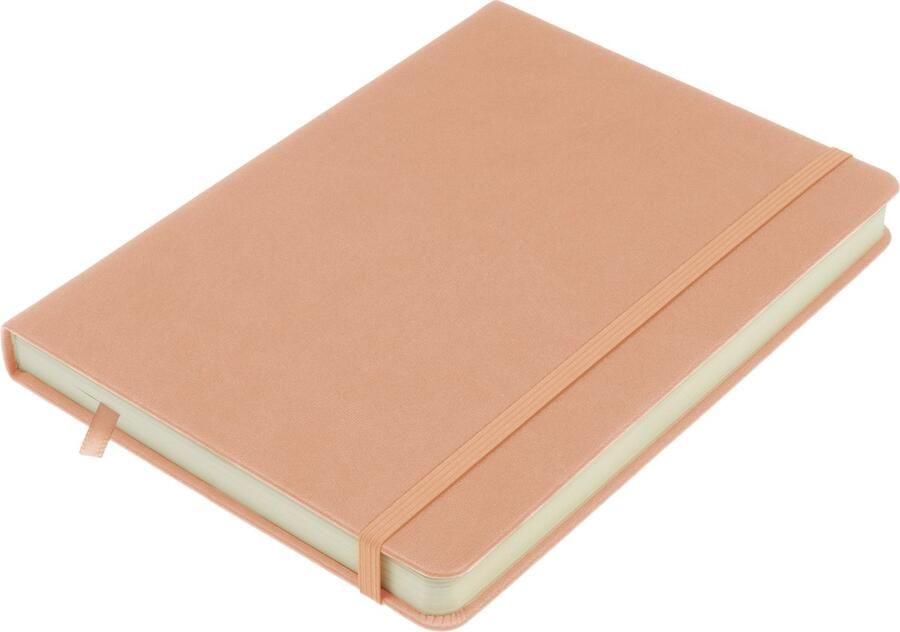 Kangaro schetsboek A5 oudroze PU hardcover met elastiek en lint K-861222
