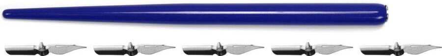 Kangaro kroontjespenhouder blauw met 5 kroontjes K-7903