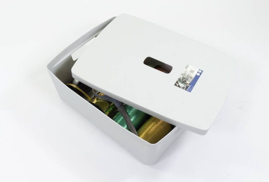 Kangaro opbergbox 20 liter PP grijs K-670131