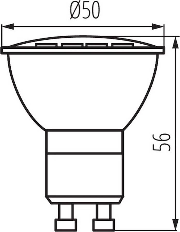 Kanlux LED spot GU10 koelwit 4000K 2 9W (34964)