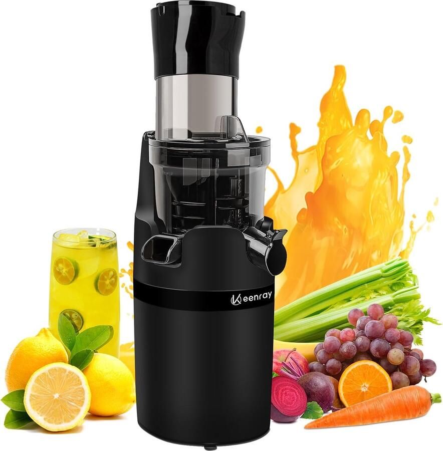 Kanton reenay Slowjuicer Sapcentrifuge Optimaal Behoud van Voedingsstoffen Test Winner 200 Watt