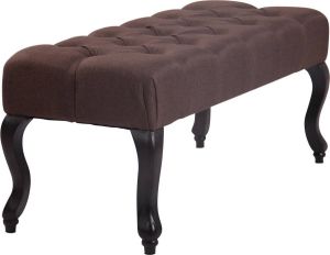 Kantoormeubelen Plus Elegante Zitbank Rovaniemi Stof DA 100 cm Bruin