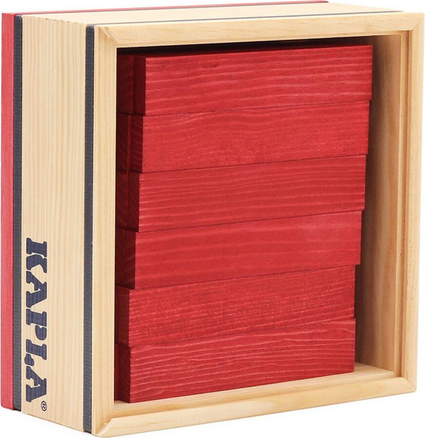 KAPLA Kleur Constructiespeelgoed Rood 40 Plankjes