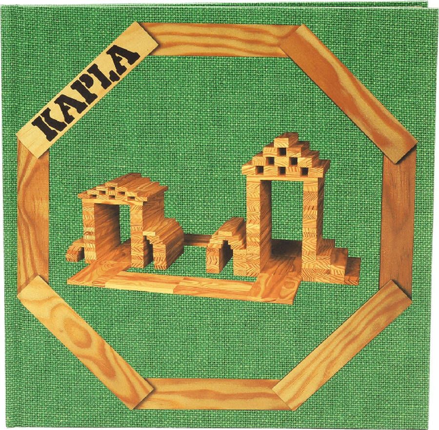 KAPLA Kleur Constructiespeelgoed Groen Voorbeeldboek