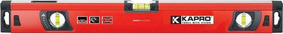 Kapro vulcan waterpas 200cm met 6 magneten
