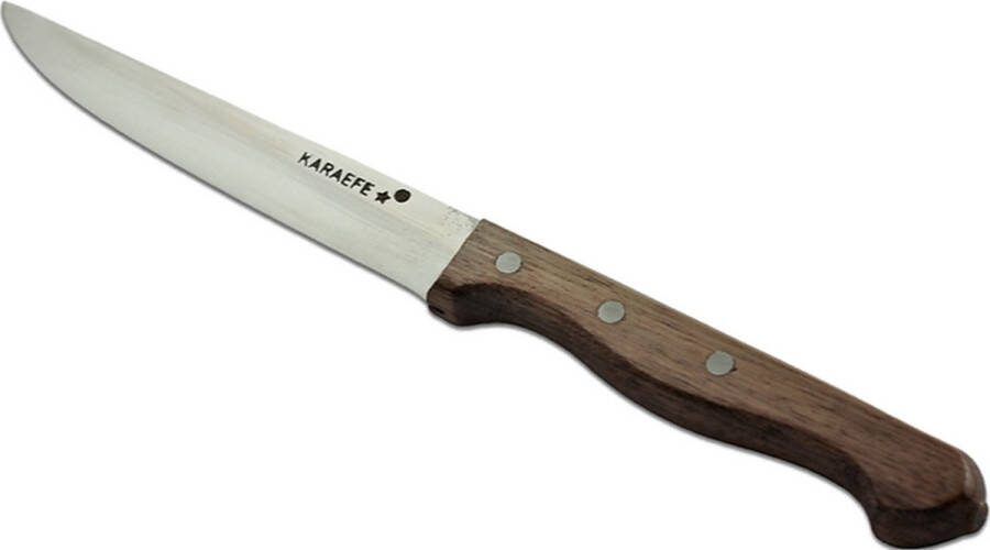 Karaefe handgemaakt houten handvat groentemes officemes 10 cm