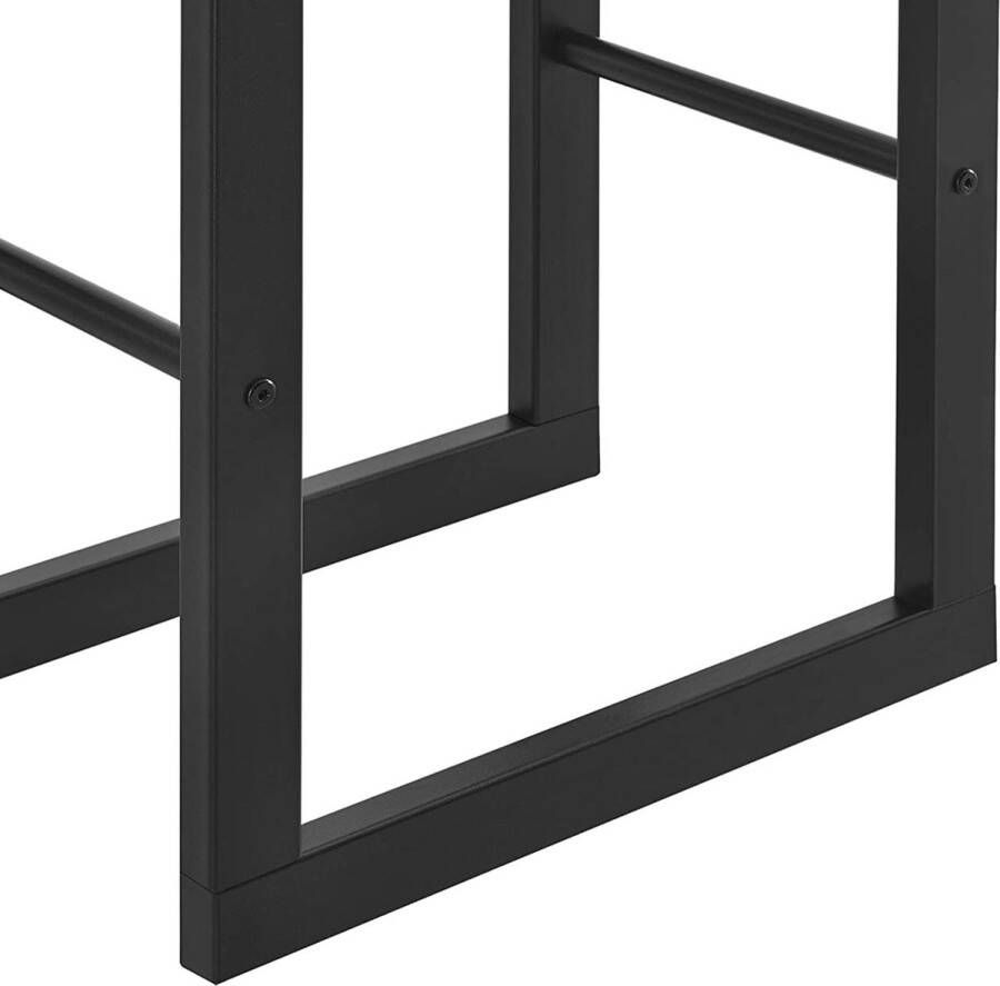 Karat Brandhoutrek Kreta Houtopslag Zwart 125 x 25 x 60 cm